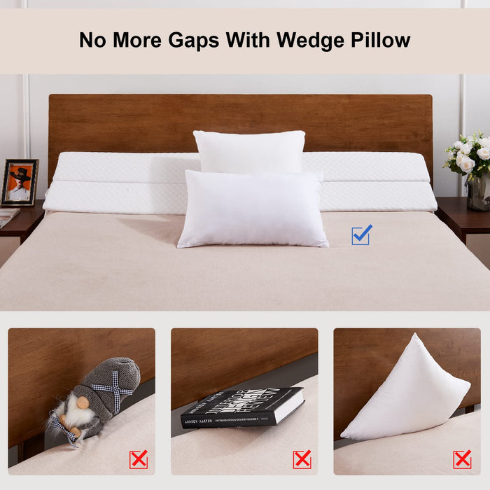 Gap Filler Mattress Wedge Pillow VEVOR Bed Wedge Pillow For