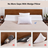 EUHAMS Queen Size Bed Wedge Pillow - Bed Gap Filler Mattress Wedge Headboard Pillow Close The Gap 0-7" Between Your Headboard and Mattress or Wall for Sleeping Backrest Pillow (60"x10"x6" White)