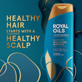 Head & Shoulders Royal Oils Moisturizing Shampoo, Anti Dandruff Treatment for Natural, Curly, and Coily Hair, with Coconut Oil and Apple Cider Vinegar, Sulfate, Paraben & Dye-Free, 12.8 Fl Oz