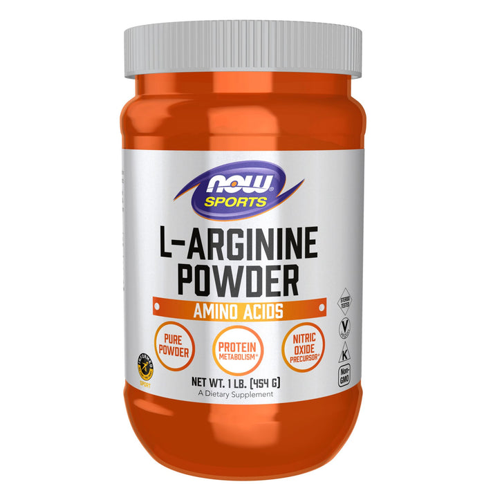 NOW Sports Nutrition, L-Arginine Powder, Nitric Oxide Precursor, Amino Acids, 1-Pound