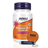 Worldwide Nutrition Now Supplements Vitamin D3 5000 IU Softgels - High Potency Formula for Structural Support D 240 Count Vitamin, Organic & keychain