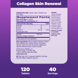 Natrol, Collagen Skin Renewal Tablets, Dietary Supplement, Helps Reduce Wrinkles & Improve Skin Elasticity, 120 Count