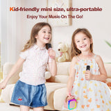 Kinglucky Gift Idea Mini Karaoke Machine for Kids, with 1 Year Sing APP Premium (14M+ Songs), Portable Bluetooth Speaker with Wireless Microphone, Birthday Christmas Toy Gifts for Girls 3-12+ (Pink)