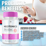 S.O Labs Neotonics Essential Capsules, Neotonics Skin and Gut Probiotic Supplement, Neo Tonics Essential Skin and Gut Probiotics Health Supplement Pills (60 Capsules)