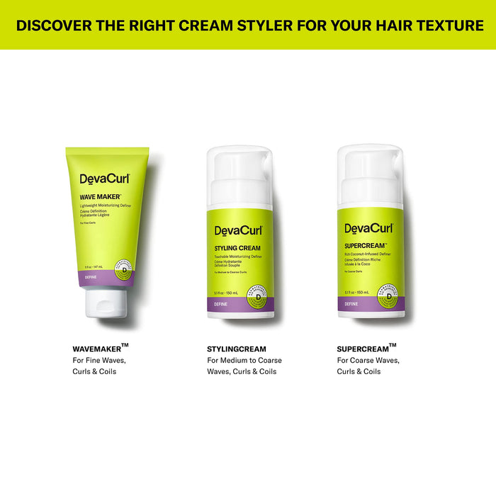 DevaCurl Styling Cream Touchable Moisturizing Definer, 3 fl. oz.