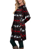 OFEEFAN Long Sleeve Dress for Women Christmas Dresses for Women Sweater Dress Deer XL