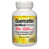 Natural Factors, Quercetin LipoMicel Matrix for Superior Absorption, 120 Liquid Softgels, 120 Softgels
