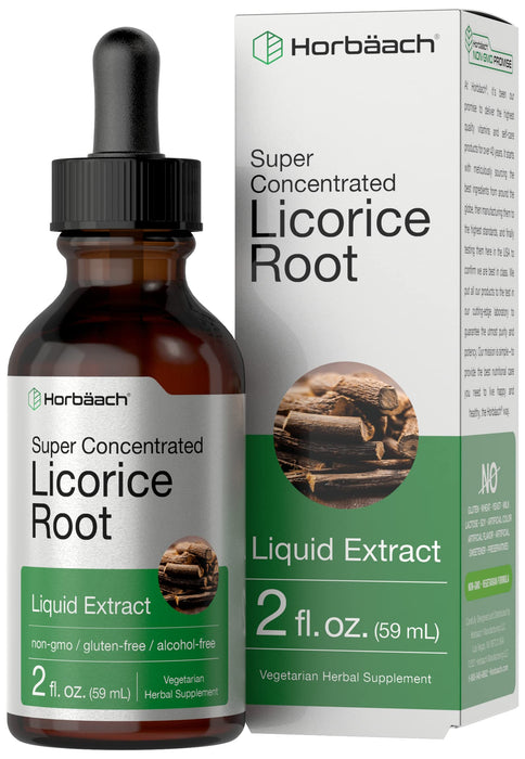 HORBAACH Licorice Root Extract Vegetarian Non-gmo Gluten Liquid Tincture 2oz