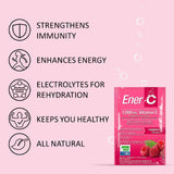 Ener-C Variety Pack Multivitamin Drink Mix Powder Vitamin C 1000mg & Electrolytes with Real Fruit Juice Natural Energy & Immune Support for Women & Men - Non-GMO Vegan & Gluten Free - 30 Count