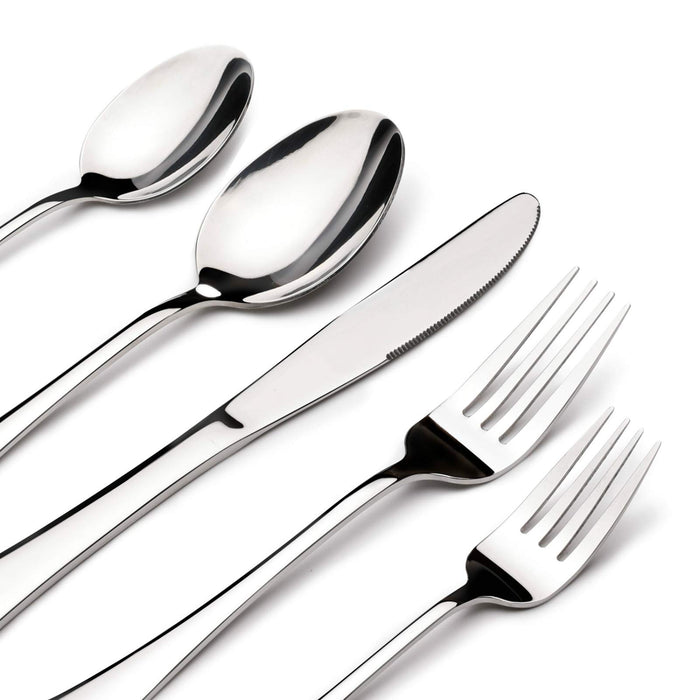 Silverware Set for 8, 40 Piece Stainless Steel Flatware Utensil Cutlery Set