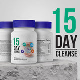 15 Day Gut Cleanse - Gut and Colon Support， 15 Day Cleanse Bowel Dissolving Capsules, with Senna, Cascara Sagrada & Psyllium Husk | Non-GMO | Made in USA | 30 Capsules (3pcs)