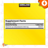 Kirkland Signature B12 5000 mcg Quick Dissolve 300 Tablets Dietary Supplement, Great Cherry Flavor Fast Acting + Includes VenanciosBox Sticker (Pack of 1)