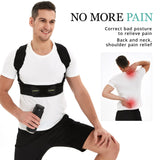 Posture Corrector for Men and Women, Adjustable Upper Back Brace, Muscle Memory Support Straightener, Providing Pain Relief from Neck, Shoulder, and Upper and Lower Back, Small/Medium(27''-39'')