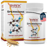 shrink Spermidine Supplements High Strength for Men & Women – 120 Vegan Caps 100% Natural Polyamine for Anti-Aging Support, Overall Wellness – Non-GMO, USA Made – with High Spermidine, Zinc & Thiamin