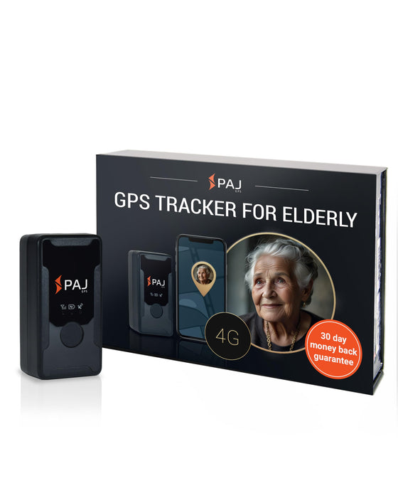 PAJ GPS Easy Finder – Human Tracking Device, GPS Tracker for Kids, Elderly, Seniors, Dementia, Alzheimer, up to 14 Days Battery Life, Real Time GPS Tracker, SOS Emergency Button & Shutdown Alarm