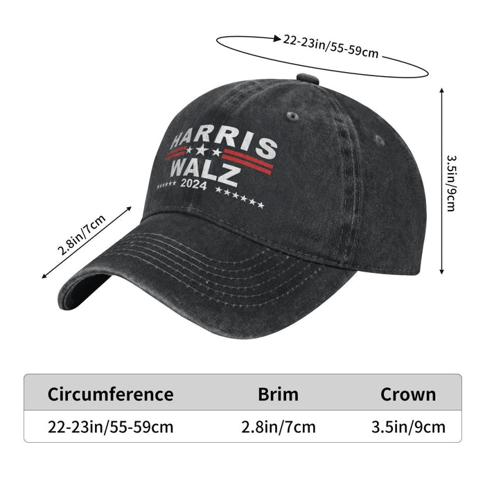 Kamala Harris Waltz 2024 Hat Kamala Harris Waltz 2024 Baseball Cap Kamala Harris Waltz 2024 for President Campaign Cap Adjustable Retro Dad Hat