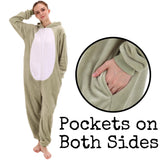 COSUSKET Snug Fit Unisex Adult Onesie Pajamas, Flannel Frog Cosplay Animal One Piece Halloween Costume Sleepwear Homewear