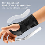 FREETOO Wrist Brace for Carpal Tunnel,[New Upgrade-Anatomically shaped] Adjustable Wrist Support Splint for Men and Women,Hand Brace for Pain Relief, Tendinitis,Arthritis,Left Hand,Small