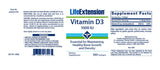 Life Extension Vitamin D3 – Immune & Bone Health Support – 1000 IU – 250 Softgels (Two-Pack)