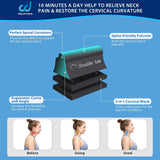 WANYIDA Neck and Shoulder Relaxer, Neck Stretcher Chiropractic Pillows for Pain Relief, Cervical Traction Device for Cervical Spine Alignment.