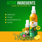 Natrual Mosquito, Gnats & Tick Spray Repellent, 8.5 FL OZ (250ml) Deet Free, Made with Essential Oils, Lasts up to 4 Hours Original (1, 1.7Oz)