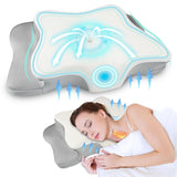 Pain Relief Cervical Pillow for Neck Support,Adjustable Ergonomic Pillow Cozy Sleeping,Odorless Orthopedic Memory Foam Pillows,Contour Bed Pillow for Side Back Stomach Sleeper