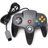 kiwitatá Classic N64 Controller, Retro N64 Remote Wired Game Pad Joystick Controller for N64-Console Video System Black