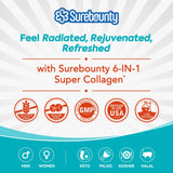 Surebounty Multi Collagen Complex, Type I, II, III, 6-in-1 Super Collagen with Vitamin C, Hyaluronic Acid, Biotin, Turmeric, Black Pepper, Keto, 90 Capsules