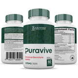 (2 Pack) Puravive Advanced Formula 1275MG Pura Vive Pills Supplement Puraviva Proprietary Blend Formulated with Apple Cider Vinegar Extra Virgin Olive Oil Powder Green Tea 120 Capsules