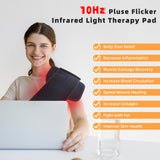 Red Light Therapy Infrared Light Therapy Pad Wearable Wrap Heating Pad for Body Pain Relief Back Waist Shoulder Knee Feet Faster Energy Recovery with Timer, Ideal Gift