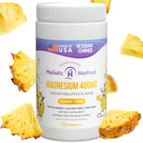 Magnesium Citrate Gummies Supplement - Pineapple 240 Sugar-Free Calming Chews for Better Sleep and Relaxation - Sugar, Gelatin, Gluten Free - No Sugar Alcohol - for Adults and Kids - 100MG/ Gummy