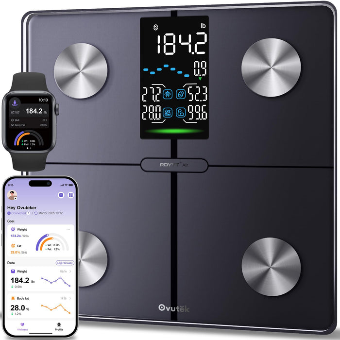 Ovutek Smart Digital Scale for Body Weight, Body Fat and BMI, FSA Eligible