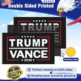 Trump Vance 2024 Flags Made in USA Double-Side 3-Ply Flag 3×5 Ft Donald Trump J.D. Vance 2024 President Flag With 2 Brass Grommets UV protection Vivid Color Fade Resistant for Indoor Outdoor