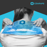 ICEWRAPS 6"x12" Flexible Gel Reusable Ice Packs for Injuries, After Surgery and Pain Relief | Neck, Knee, Hip, Back and Shoulder | Hot Cold Compress Swelling | 2 in a Pack