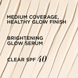 IT Cosmetics CC+ Nude Glow Lightweight Foundation + Glow Serum with SPF 40 - With Niacinamide, Hyaluronic Acid & Green Tea Extract - Fair - 1.08 fl oz