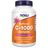 NOW Foods Supplements, Vitamin C-1000 Complex with 250 mg of Bioflavonoids, Buffered, Antioxidant Protection*, 180 Tablets