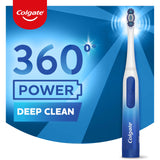 Colgate 360 Floss Tip Sonic Powered Battery Toothbrush, 2 Pack with Floss Tip Refill Heads