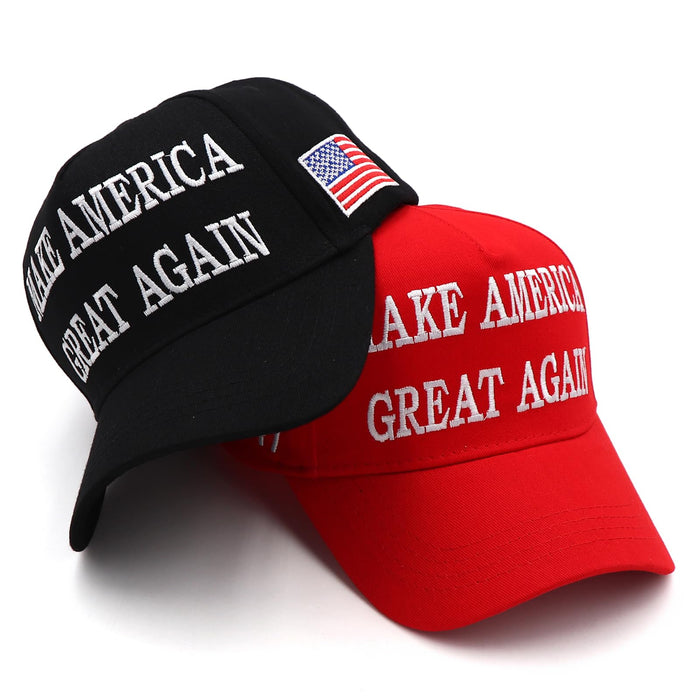 MAGA Hat Trump Hat 2024 45-47 Trump Merchandise Make America Great Again Hat Donald Trump USA Flag Baseball Cap Redblack