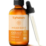 UpNature Head Ease Essential Oil Blend - 2oz – Natural Head Tension Relief with Peppermint Oil, Rosemary Oil & Frankincense Oil Therapeutic Grade – Relaxing Aromatherapy Essential Oil