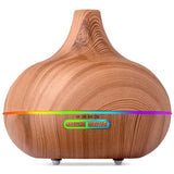 Ultimate Aromatherapy Diffuser | Modern Ultrasonic Diffuser with 4 Timer & 7 Ambient Light Settings Light Wood