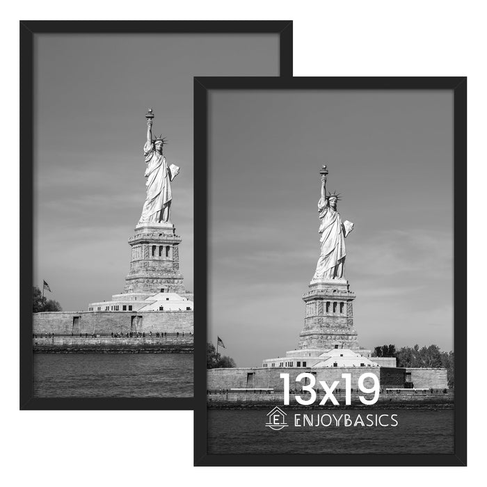 ENJOYBASICS 13x19 Picture Frame, Wall Gallery Frames Set of 2, Black