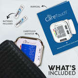 Care Touch Digital Wrist Blood Pressure Monitor for Adults Size 5.5-8.5" for Home Use, Automatic High Blood Pressure Machine with Batteries & Carrying Pouch.