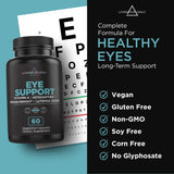 Livingood Daily Lutein & Zeaxanthin Supplements, Eye Support (60 Vegetarian Capsules) - Eye Vitamins with Astaxanthin, Vitamin A, Maqui Berry & Lycopene Support Eye Health - Eye Supplements for Adults