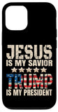 iPhone 12/12 Pro Trump phone case Jesus Is My Savior Trump Is My President Case