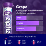 Zipfizz Daily Energy Drink Powder, Grape, 20 Pack | 3-in-1 Sustained Energy, Rapid Hydration, and Essential Vitamins | Sugar-Free | Electrolyte Powder | Contains Vitamin B-12 & Antioxidants