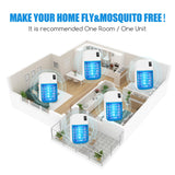 4Pack Bug Zapper Indoor,Electronic Fly Trap Insect Killer,Plug in Electronic Mosquitoes Zapper with Blue Lights Portable Home Insects Zapper for Office,Home,Kitchen,Bedroom,Living Room,Baby Room