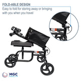 300 lbs Weight Capacity Knee Walker Steerable, Leg Scooter for Broken Foot, Dual Breaks Knee Scooter for Adults for Foot Surgery, Easy to Assemble Walker