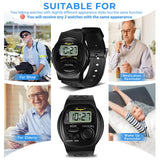 Awaiymi 2 Pack Talking Watch English Talking Watches for The Blind Clear Female Voice Talking Watch for Visually Impaired,Easy to use for Seniors,Blind,Visually Impaired,Best Gift for Seniors