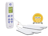 Obi TENS Plus with Booster Button for extra surge of power – Dual channel Maternity TENS machine for pain relief during labour with Contraction Timer - Full Kit