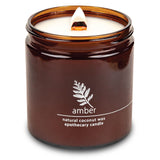 Hemlock Park Crackling Wood Wick Candle Handcrafted with Natural Coconut Wax and Essential Oils (Yuzu Citrus, Standard 8 oz)